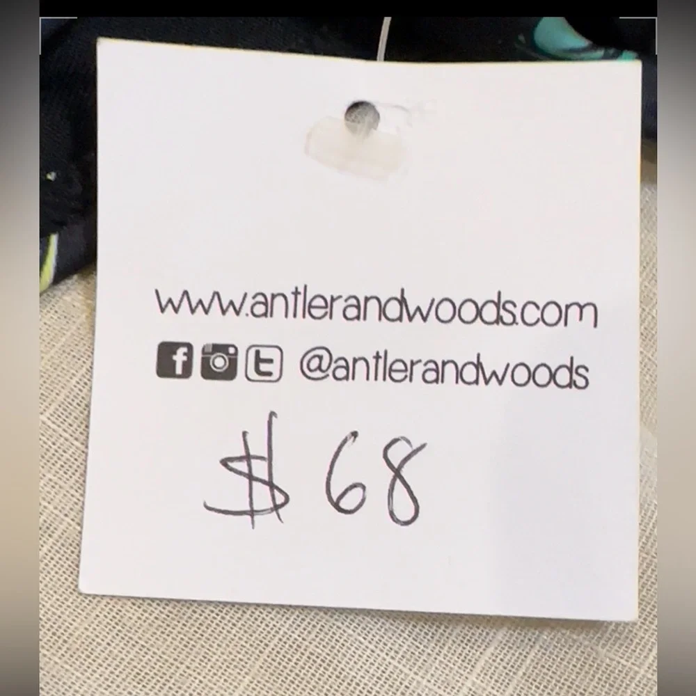 Antler & Wood Fruit Pattern swimsuit‎ NWT
